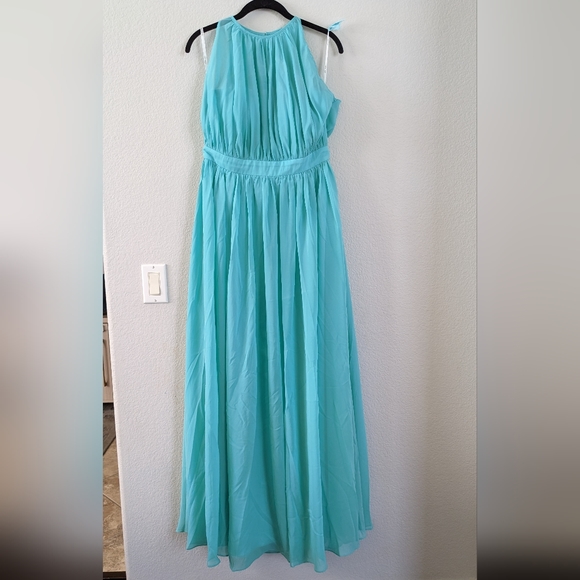 AW Dessa Bridesmaid Prom Formal Special Occasion Wedding Guest Dress, 12, Blue - Picture 4 of 7